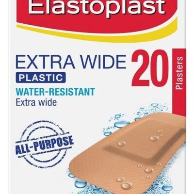 Elastoplast Plastic Strips Extra Wide X 20 Med One Elastoplast Plastic Strips Extra Wide X 20