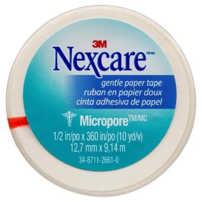 Nexcare Micropore Gentle Paper Tape (White) 12.7mm X 9.14m