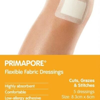 Primapore Conformable Dressing 8.3cm X 6cm X 5 Med One Primapore Conformable Dressing 8.3cm X 6cm X 5