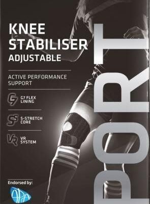 Thermoskin Sports Knee Stabiliser Adjustable S/M Med One Thermoskin Sports Knee Stabiliser Adjustable S/M