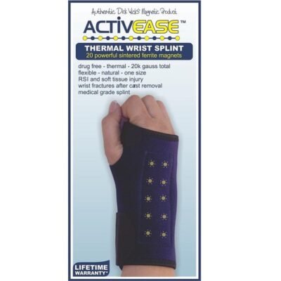Dick Wicks Activease Thermal Magnetic Wrist Splint (Right) Med One Dick Wicks Activease Thermal Magnetic Wrist Splint (Right)