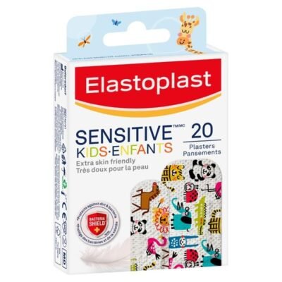 Elastoplast Sensitive Kids Plasters X 20 Med One Elastoplast Sensitive Kids Plasters X 20