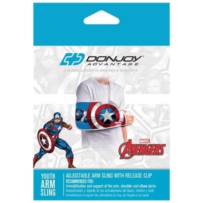 Donjoy Advantage Marvel Youth Arm Sling Captain America – Youth Med One Donjoy Advantage Marvel Youth Arm Sling Captain America - Youth