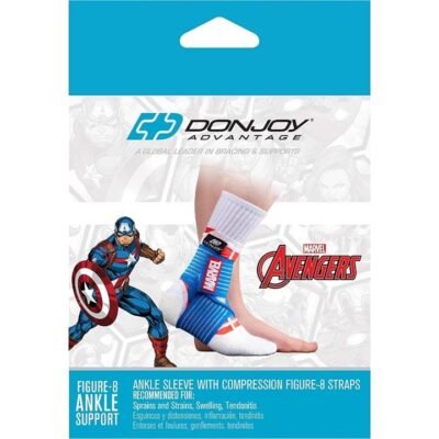 Donjoy Advantage Marvel Figure-8 Ankle Support Captain America – Youth Med One Donjoy Advantage Marvel Figure-8 Ankle Support Captain America - Youth