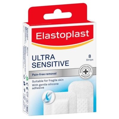 Elastoplast Ultra Sensitive Strips X 8 Med One Elastoplast Ultra Sensitive Strips X 8