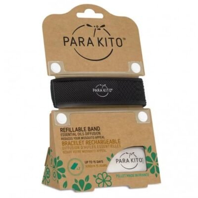 Para Kito Mosquito Repellent Wristband – Black Med One Para Kito Mosquito Repellent Wristband - Black