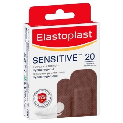 Elastoplast Sensitive Dark Strips X 20 Med One Elastoplast Sensitive Dark Strips X 20