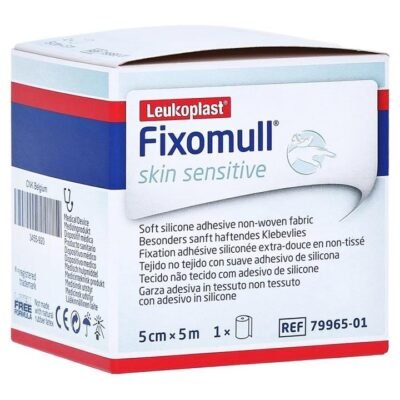 Leukoplast Fixomull Skin Sensitive Soft Silicone Adhesive 5cm X 1m