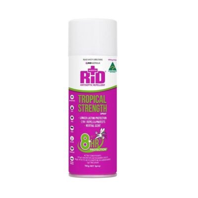 Rid Tropical Strength Antiseptic Insect Repellent Aerosol Spray 150g Med One Rid Tropical Strength Antiseptic Insect Repellent Aerosol Spray 150g