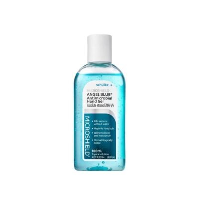 Microshield Angel Blue Antimicrobial Hand Gel 100ml Med One Microshield Angel Blue Antimicrobial Hand Gel 100ml