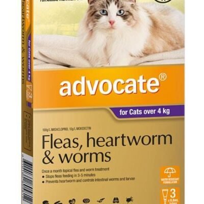 Advocate For Large Cats (Over 4kg) – 3 Pack Med One Advocate For Large Cats (Over 4kg) - 3 Pack