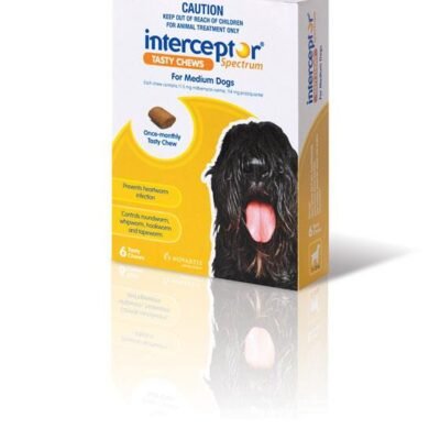 Interceptor Spectrum For Medium Dogs Chews X 6 Med One Interceptor Spectrum For Medium Dogs Chews X 6