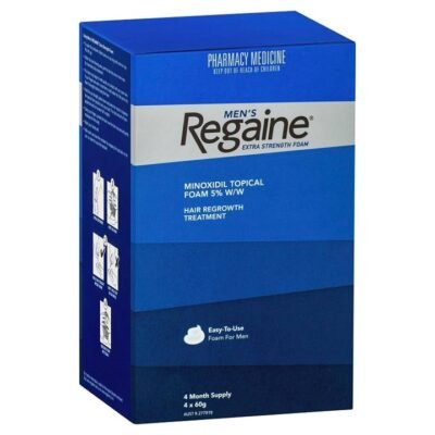 Regaine Men Extra Strength Foam 5% 60g (4 Month Supply) Med One Regaine Men Extra Strength Foam 5% 60g (4 Month Supply)