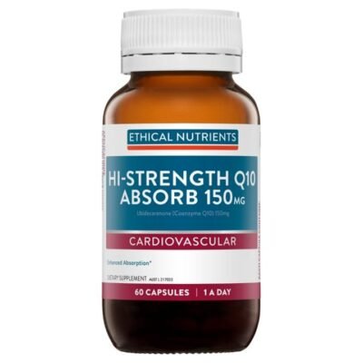 Ethical Nutrients Hi-Strength Coenzyme Q10 High Absorption 150mg Cap X 60