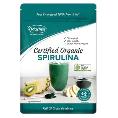 Morlife Certified Organic Spirulina Powder 1kg Med One Morlife Certified Organic Spirulina Powder 1kg
