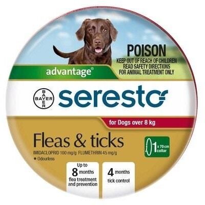 Advantage Seresto Flea & Tick Collar For Dogs Over 8kg Med One Advantage Seresto Flea & Tick Collar For Dogs Over 8kg