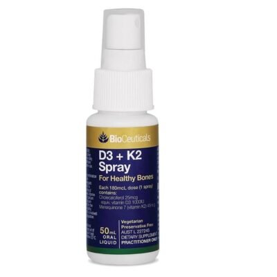 BioCeuticals D3 + K2 Oral Liquid Spray 50ml Med One BioCeuticals D3 + K2 Oral Liquid Spray 50ml