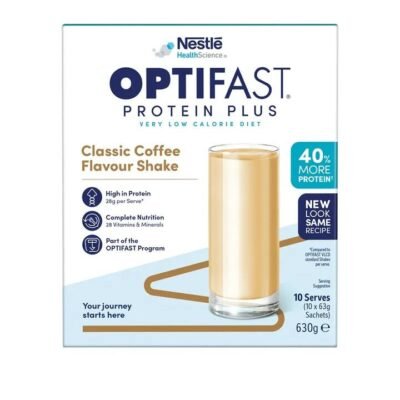 Optifast VLCD Protein Plus High Protein Shake (Coffee) 63g X 10 Med One Optifast VLCD Protein Plus High Protein Shake (Coffee) 63g X 10