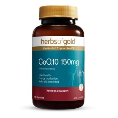 Herbs of Gold CoQ10 150mg Cap X 120 Med One Herbs of Gold CoQ10 150mg Cap X 120