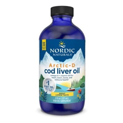 Nordic Naturals Arctic-D Cod Liver Oil Lemon 237ml Med One Nordic Naturals Arctic-D Cod Liver Oil Lemon 237ml