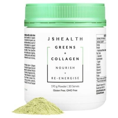JSHealth Greens + Collagen Powder 195g Med One JSHealth Greens + Collagen Powder 195g