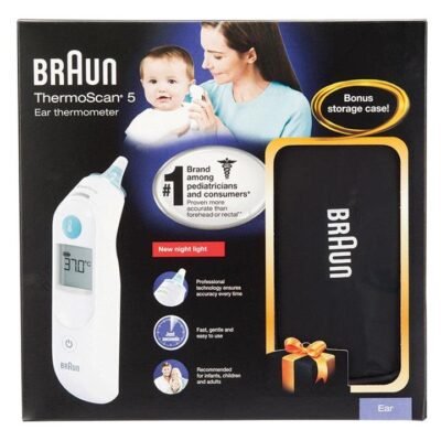 Braun ThermoScan Ear Thermometer with Bonus Storage Case Med One Braun ThermoScan Ear Thermometer with Bonus Storage Case