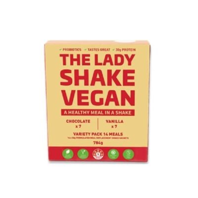 The Lady Shake Vegan Meal Replacement Shake Sachets (Variety Pack) 56g X 14 Med One The Lady Shake Vegan Meal Replacement Shake Sachets (Variety Pack) 56g X 14