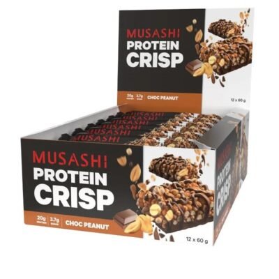 Musashi Protein Crisp Choc Peanut 60g X 12