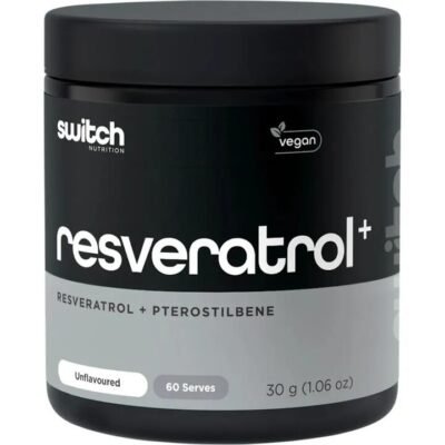 Switch Nutrition Resveratrol + Pterostilbene Unflavoured 30g Med One Switch Nutrition Resveratrol + Pterostilbene Unflavoured 30g