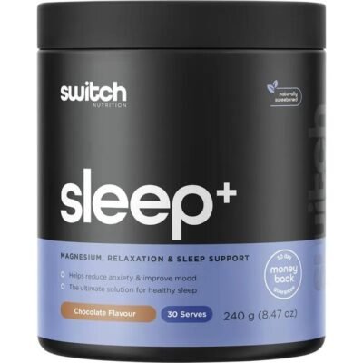 Switch Nutrition Sleep+ Magnesium – Chocolate 240g Med One Switch Nutrition Sleep+ Magnesium - Chocolate 240g