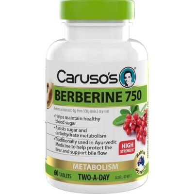 Caruso’s High Strength Berberine 750 Tab X 60 Med One Caruso's High Strength Berberine 750 Tab X 60