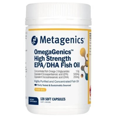 Metagenics OmegaGenics High Strength EPA/DHA Fish Oil Cap X 120 Med One Metagenics OmegaGenics High Strength EPA/DHA Fish Oil Cap X 120