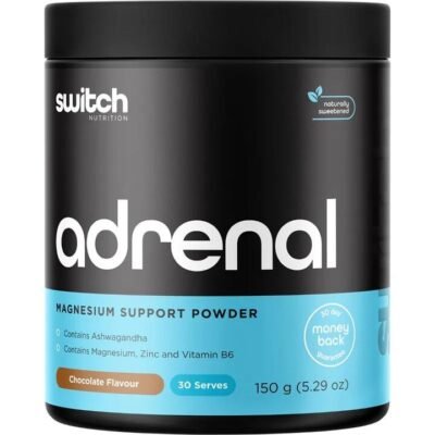 Switch Nutrition Adrenal Magnesium Support Powder Chocolate 150g Med One Switch Nutrition Adrenal Magnesium Support Powder Chocolate 150g